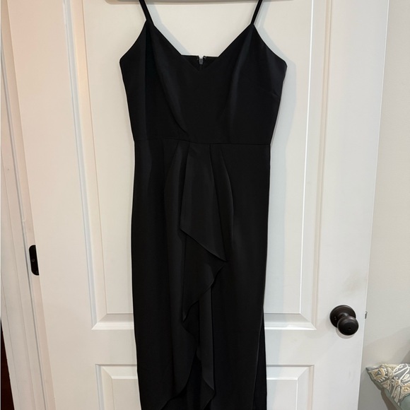 NWT! Gianni Bini Black Monique Ruffle Dress - Picture 2 of 5